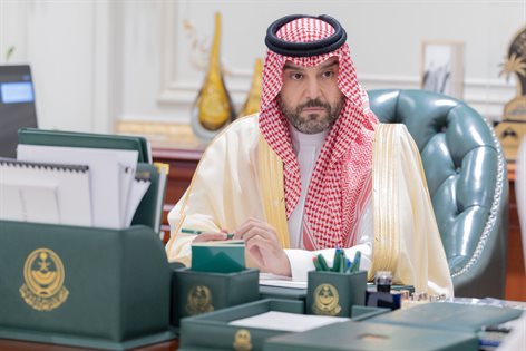 His Royal Highness the Deputy Governor of the Northern Borders Region receives the Head of the Notary Public in the region