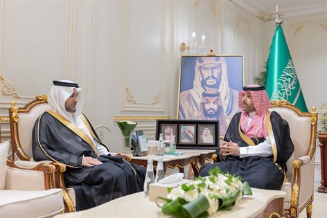 His Royal Highness the Deputy Governor of the Northern Borders Region receives the Acting Head of the Public Prosecution in the region