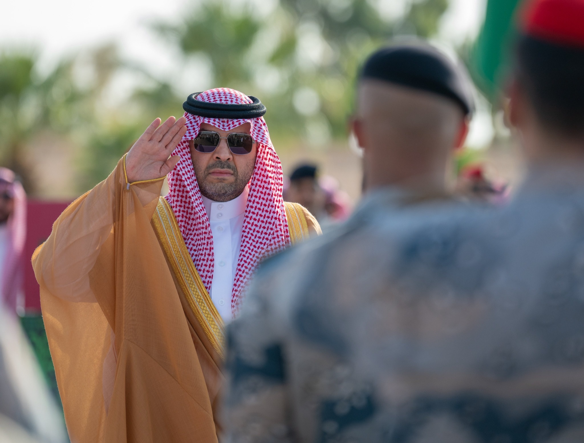 سمو أمير منطقة الحدود الشمالية يرعى العرض العسكري بمناسبة اليوم الوطني السعودي