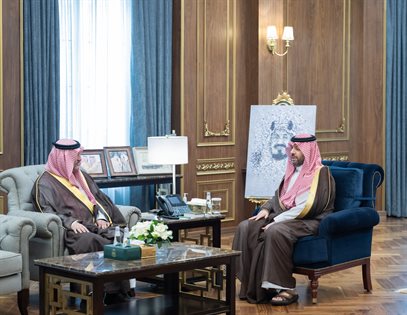 سمو أمير منطقة الحدود الشمالية يستقبل أمين المنطقة المكلّف حديثًا
