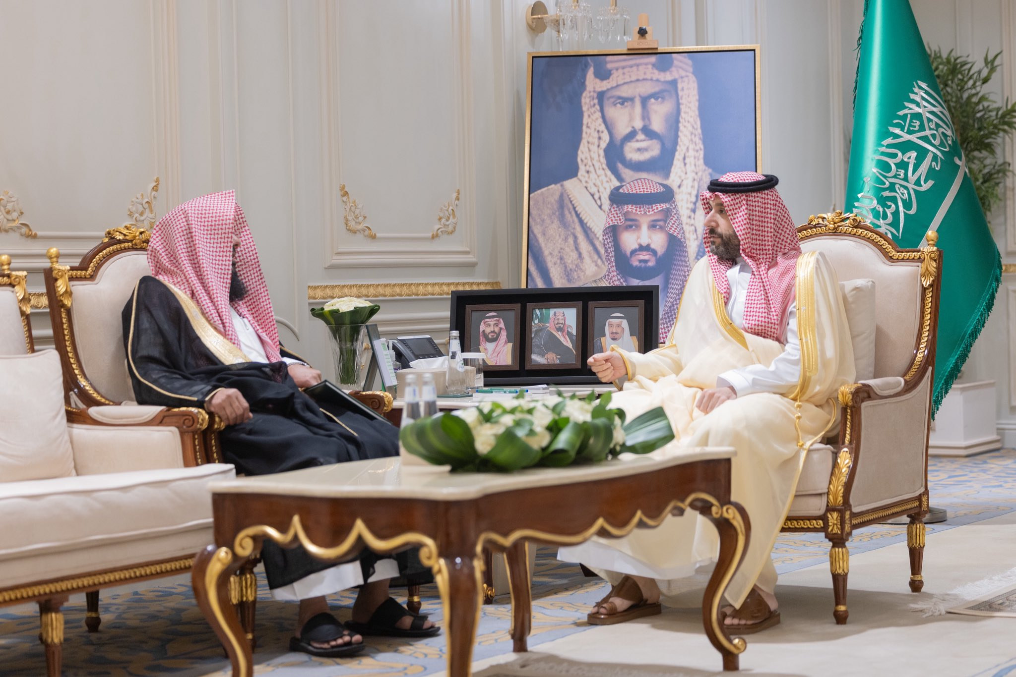 His Highness the Prince Deputy Governor of Northern Borders Region Receives Chairman of Board of Directors of Nama Association for Endowment Services in the Region