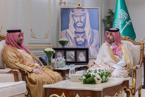 سمو نائب أمير منطقة الحدود الشمالية يستقبل مدير مركز المعلومات الوطني بالمنطقة