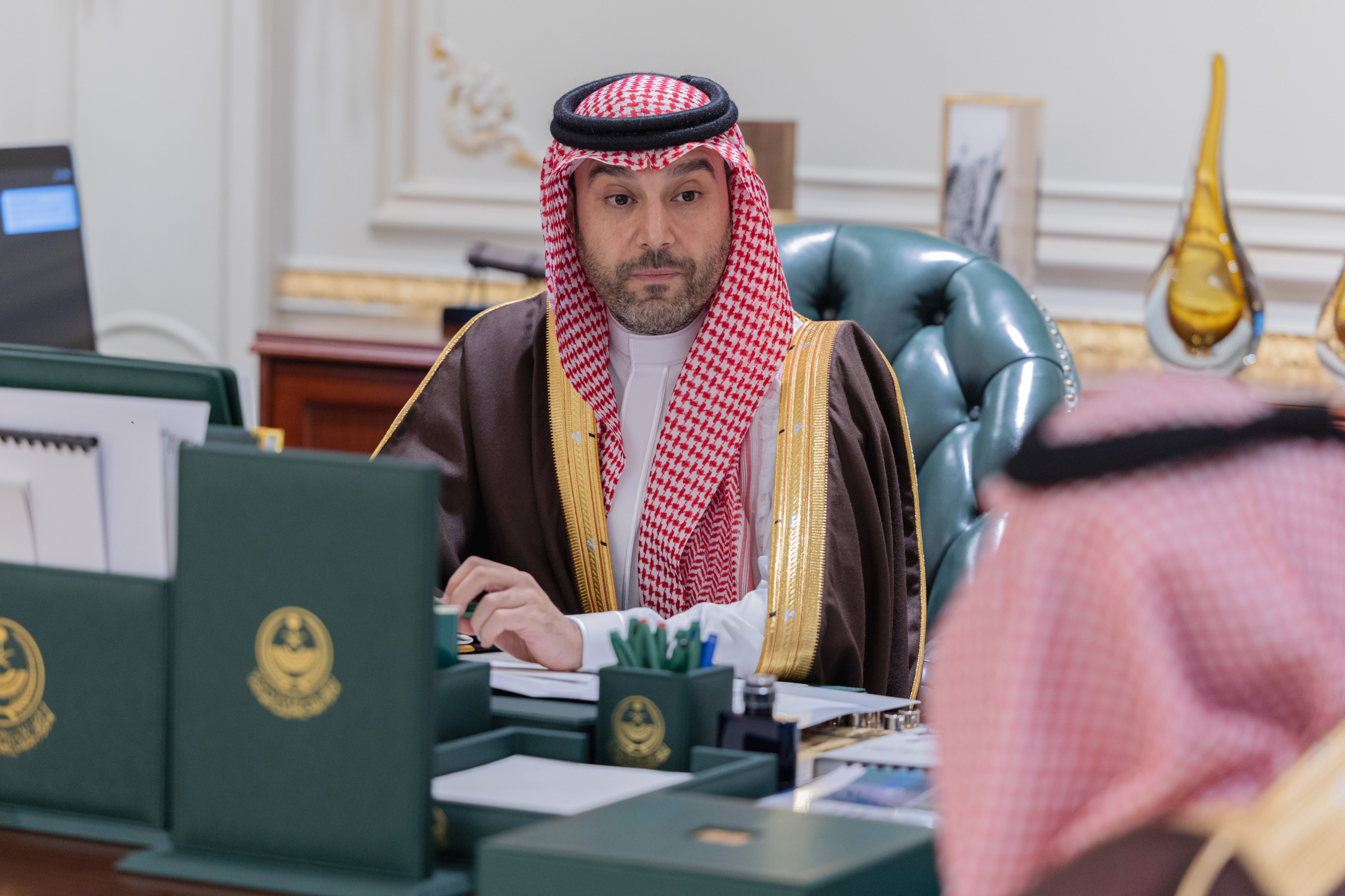 His Royal Highness the Deputy Governor of the Northern Borders Region receives the Director of the Ministry of Interior Club in the region